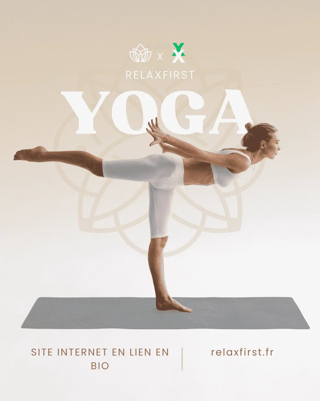 Image de femme faisant du yoga avec Relaxfirst