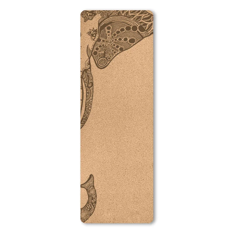 Tapis éléphant de Yoga en liège