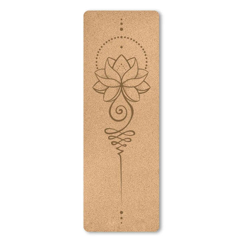 Tapis lotus de Yoga en liège